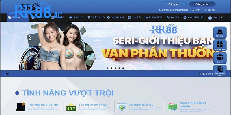 Giới thiệu RR88 là một trong những thiên đường giải trí uy tín hàng đầu